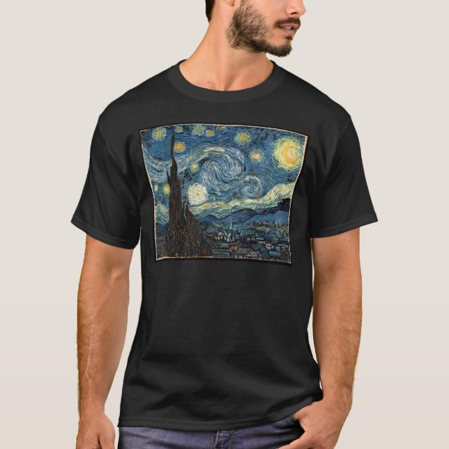 Camiseta Noche estrellada de Vincent Van Gogh (Anverso)