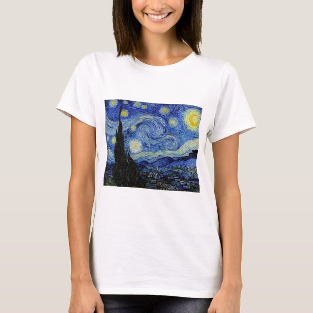 Camiseta Noche estrellada de Vincent Van Gogh (Anverso)