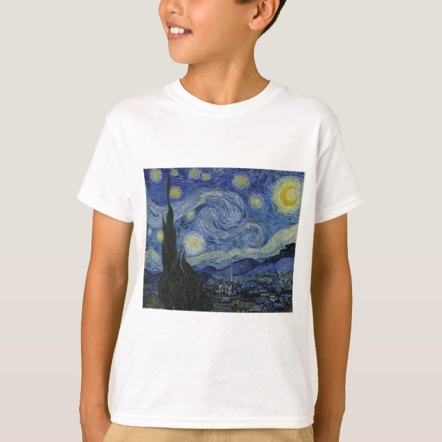 Camiseta Noche estrellada de Vincent Van Gogh (Anverso)