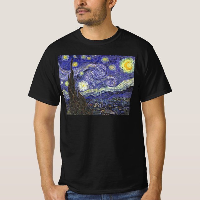 Camiseta Noche estrellada de Vincent van Gogh (Anverso)