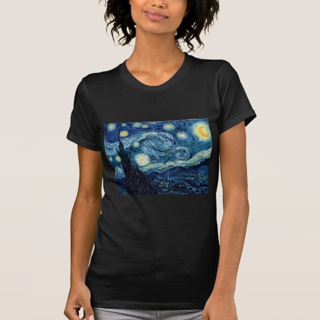 Camiseta Noche estrellada De Vincent Van Gogh (Anverso)