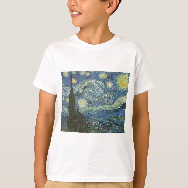 Camiseta Noche estrellada de Vincent Van Gogh (Anverso)