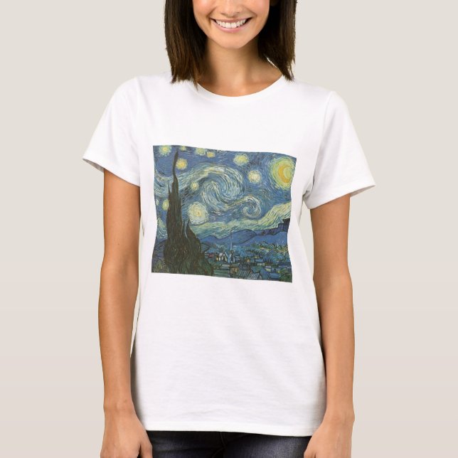 Camiseta Noche estrellada de Vincent Van Gogh (Anverso)