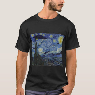 Camiseta Noche estrellada Funny Van Gogh Pintando OVNI Alie