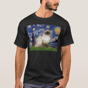 Camiseta Noche estrellada: gato himalayo 7