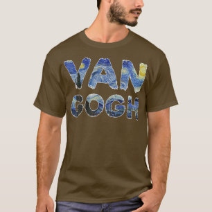Camiseta Noche estrellada Pintura de arte Van Gogh Vincent 