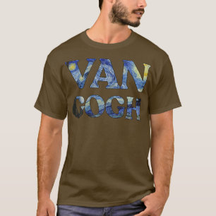 Camiseta Noche estrellada Pintura de arte Van Gogh Vincent