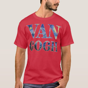 Camiseta Noche estrellada Pintura de arte Van Gogh Vincent 