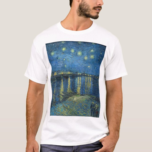 Camiseta Noche estrellada sobre el Ródano (Anverso)