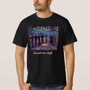 Camiseta Noche estrellada sobre el Ródano por Vincent van G