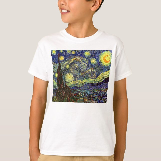 Camiseta Noche estrellada, Van Gogh (Anverso)
