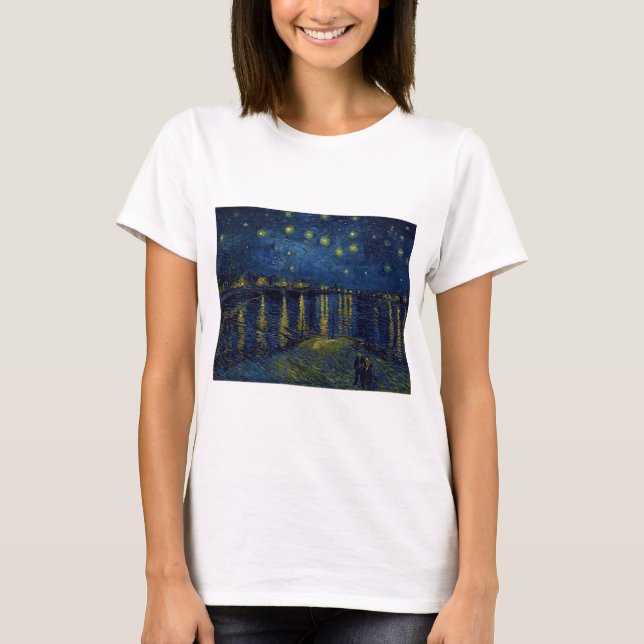 Camiseta Noche estrellada, Vincent van Gogh (Anverso)
