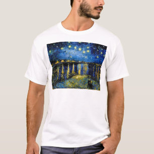 Camiseta Noche estrellada Vincent Van Gogh sobre el Ródano