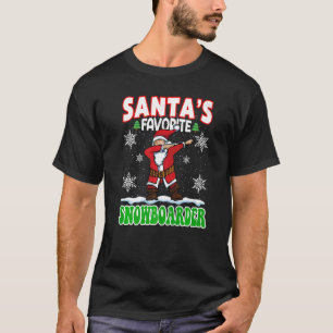 Camiseta Noche favorita de snowboard de Dab Santa Dabbi