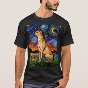 Camiseta Noche Fawn Great Dane Starry