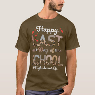 Camiseta Noche Feliz El Último Día Del Leopardo Escolar