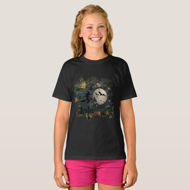 Camiseta Noche fiesta de brujas (Anverso completo)