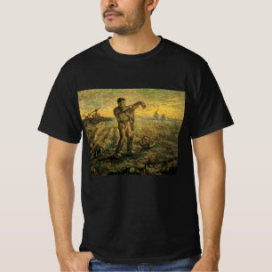 Camiseta Noche - Fin del día por Vincent van Gogh