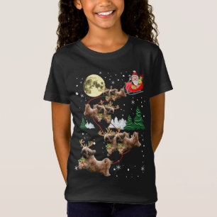 Camiseta Noche graciosa de renos Shih Tzu Navidades de navi