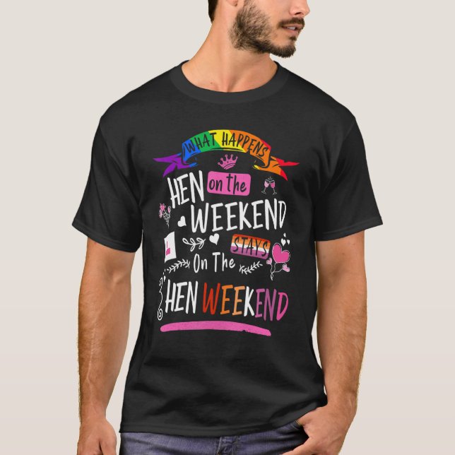 Camiseta Noche Hen Do De Lesbianas Para Mujeres Y Grupos (Anverso)