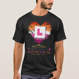 Camiseta Noche Hen Do De Lesbianas Para Mujeres Y Grupos