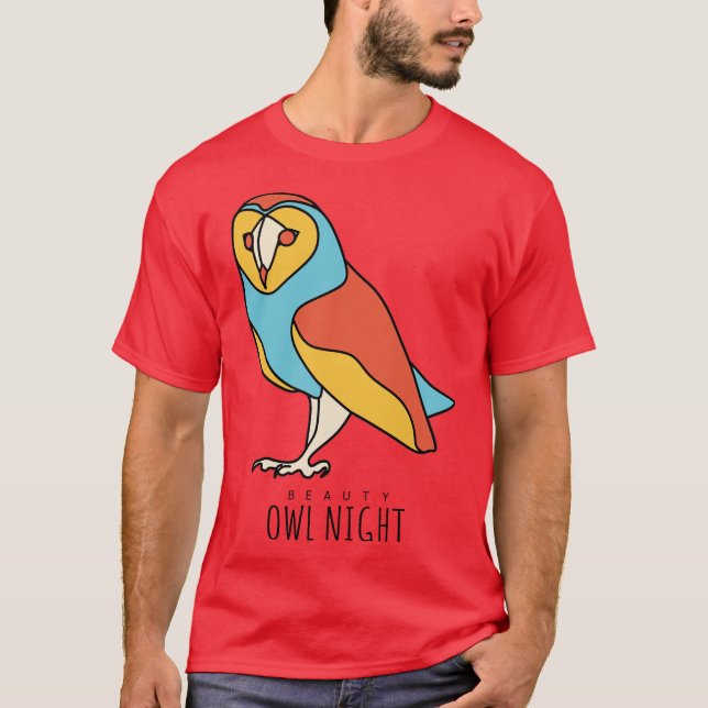 Camiseta Noche hermosa de búho (Anverso)