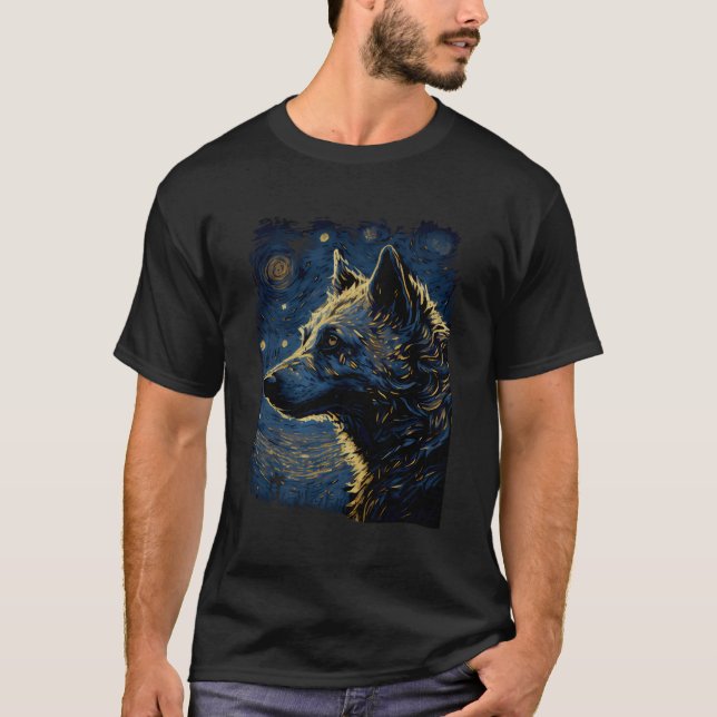 Camiseta Noche Hyena Starry (Anverso)