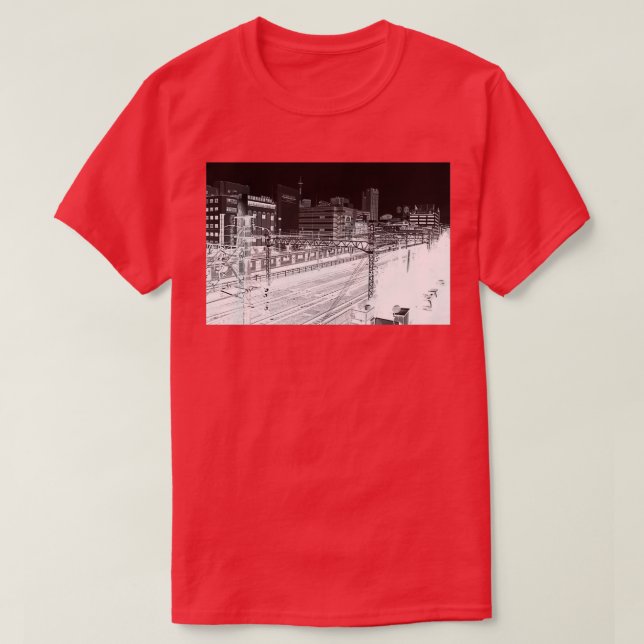 Camiseta Noche invertida (Diseño del anverso)