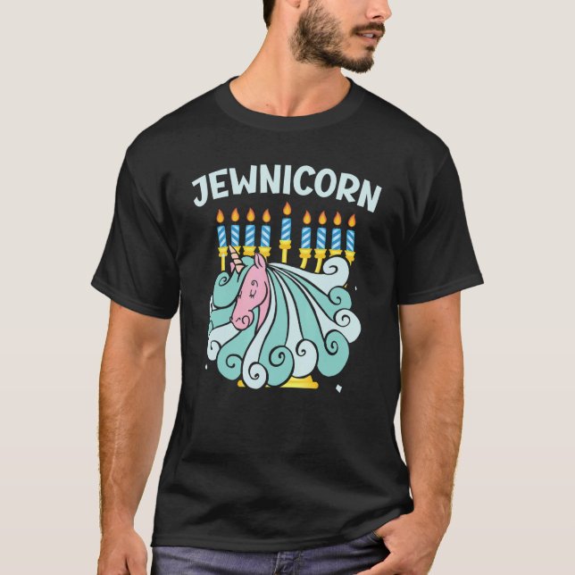 Camiseta Noche judía para unicornio Rosh Hashanah (Anverso)