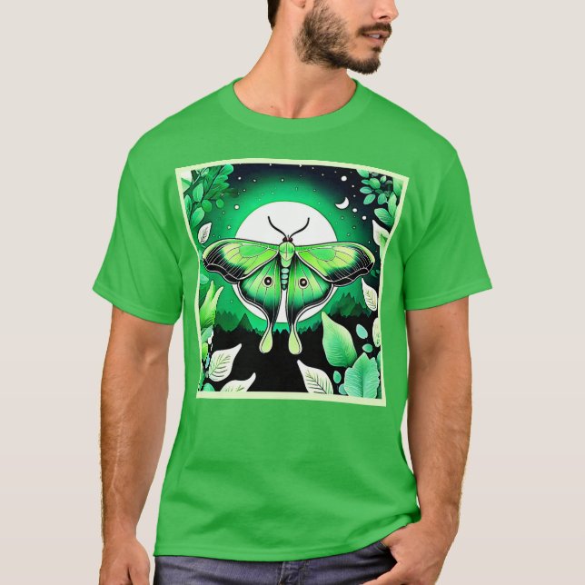 Camiseta Noche lunar de la luna (Anverso)