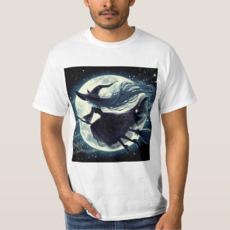 Camiseta Noche Mágica: La Bruja en su Escoba
