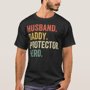 Camiseta Noche masculino de papá protectora héroe de vientr