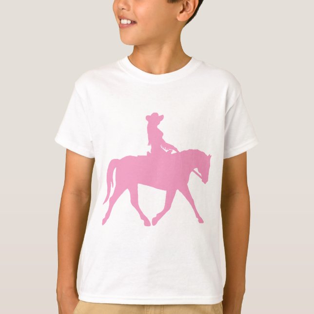 Camiseta Noche montando su caballo (rosa) (Anverso)