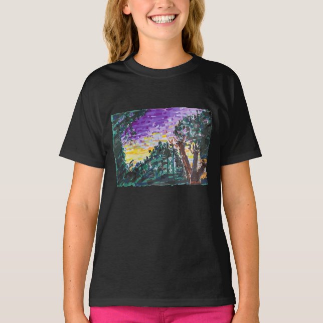 Camiseta Noche morada (Anverso)