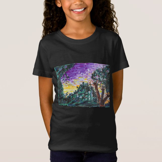 Camiseta Noche morada (Anverso)