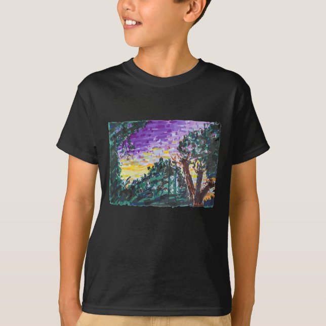 Camiseta Noche morada (Anverso)