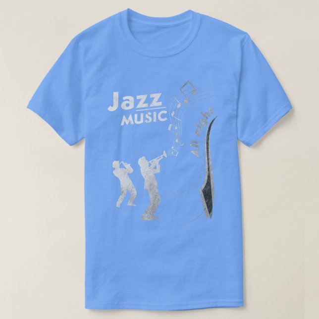 Camiseta Noche musical de jazz (Diseño del anverso)