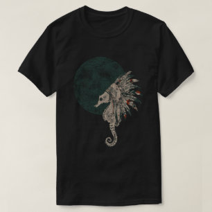 Camiseta noche nativa de caballito de mar