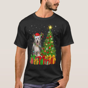 Camiseta Noche navideña alumbrado de Santa Cruz Perro de Co