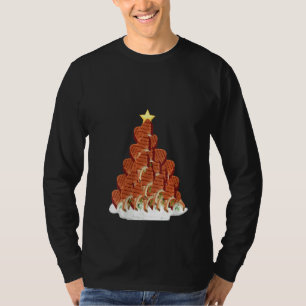 Camiseta Noche navideña de filete de árbol de Navidad para