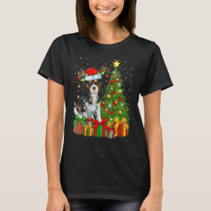 Camiseta Noche navideña ilumina al perro guardián de Santa 