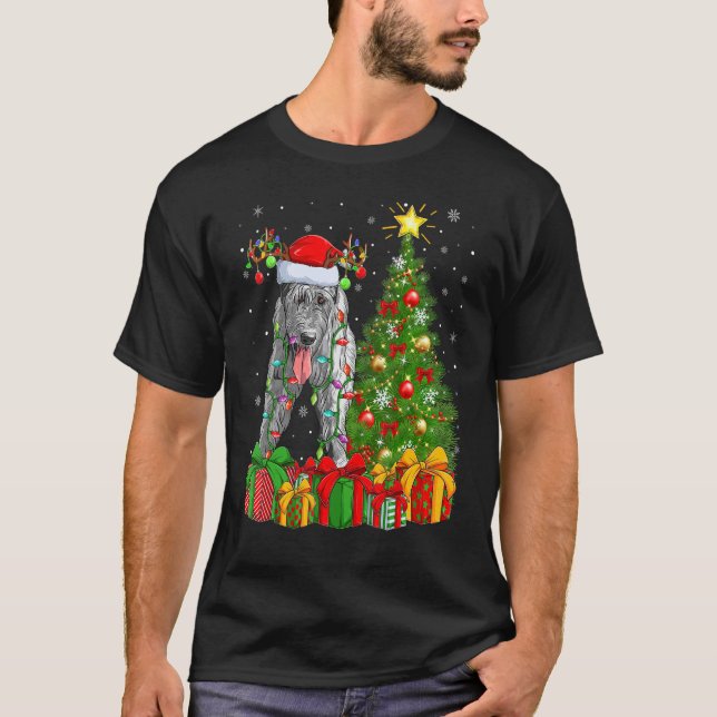 Camiseta Noche navideño alumbrado por el perro lobo de Sant (Anverso)