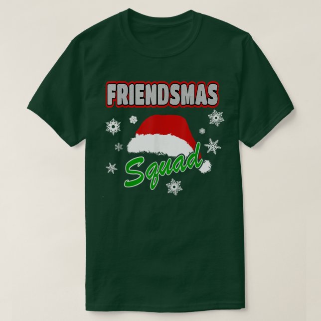 Camiseta Noche navideño de amigos de la escuadrón de los am (Diseño del anverso)