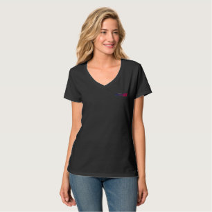Camiseta Noche para la velocidad Cuello en V para mujer
