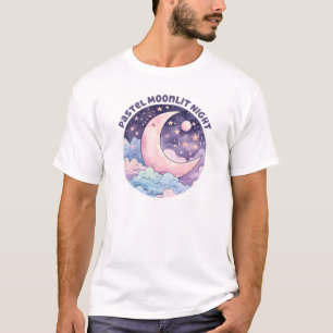 Camiseta Noche Pastel Moonlit - Luna Crescent Dreamy