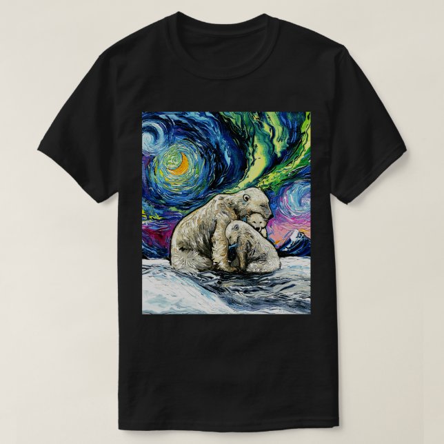 Camiseta Noche polar (Diseño del anverso)