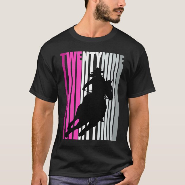 Camiseta Noche retro Cumpleaños 29.ª Reina de Caballo de Ro (Anverso)