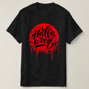 Camiseta Noche Roja Feliz Halloween