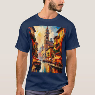 Camiseta Noche romántica en un canal veneciano