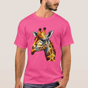 Camiseta Noche Safari, zoológico, jirafa de los amantes de